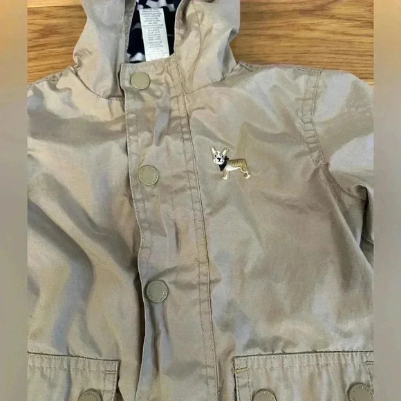 Little Me toddler khaki rain jacket size 24 months - Picture 2 of 5